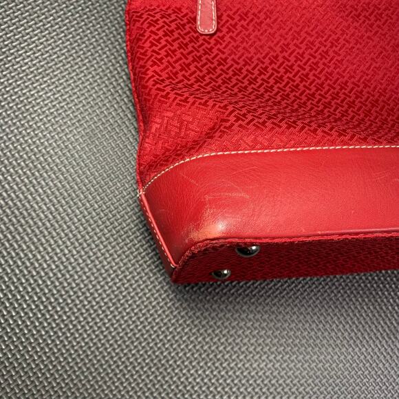 🔴 TABOLS Casual Leather Red Shoulder and Handbag Purse Size Medium CA 23147 - Picture 10 of 11